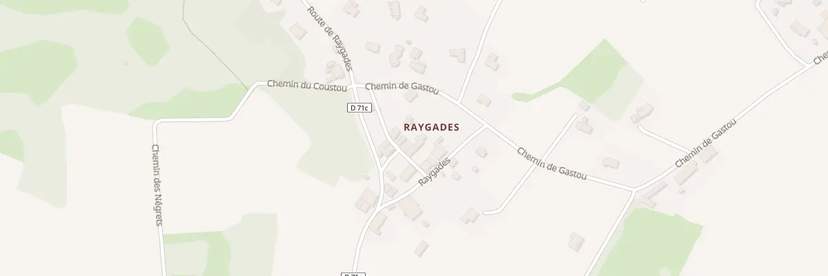 Plan du 42 Rue de Raygades à Villematier