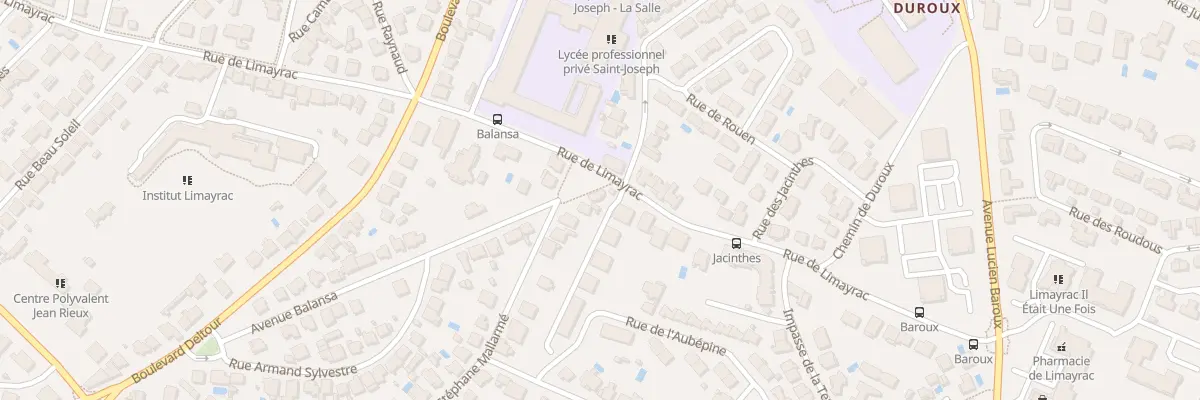 Plan du 32 Av Balansa à Toulouse