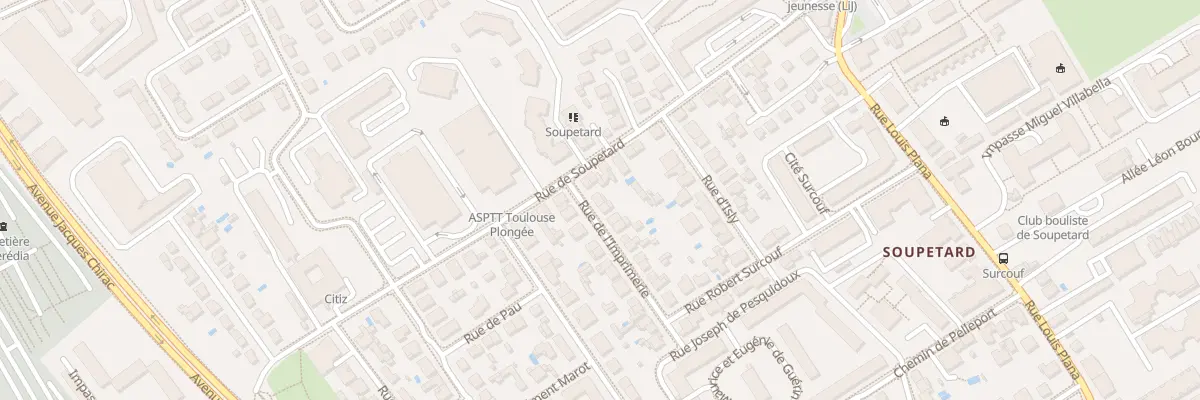 Plan du 1B Rue de l’Imprimerie à Toulouse