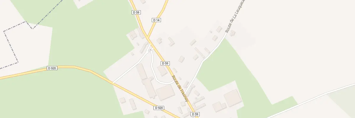 Plan du 1 Rte de la Leuqueue à Smermesnil