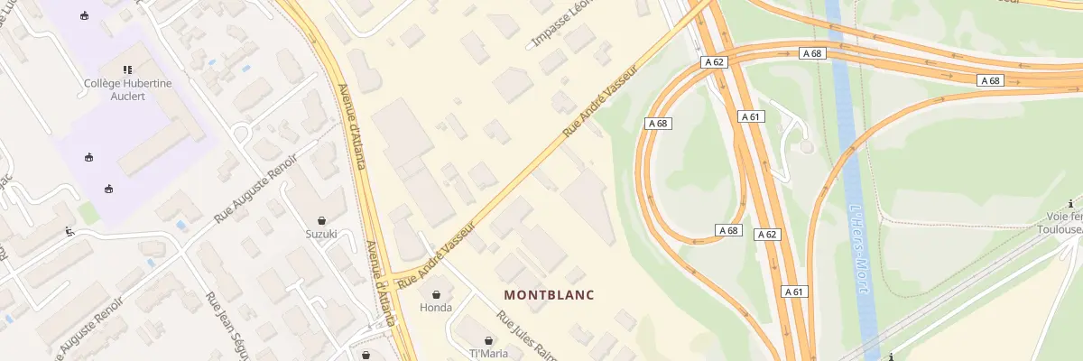 Plan du 50 Rue André Vasseur à Toulouse