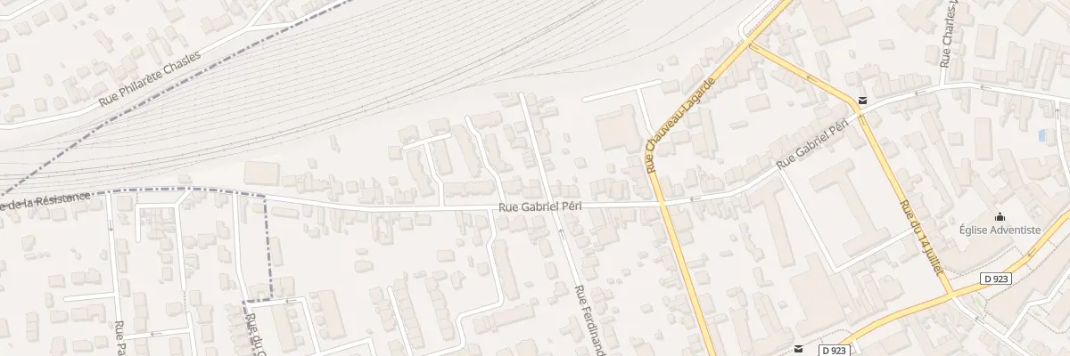 Plan du 114 Rue Gabriel Péri à Chartres