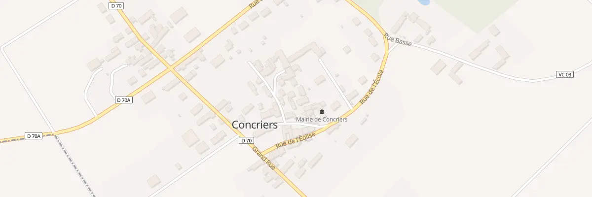 Plan du 13 Rue de l’Ecole à Concriers