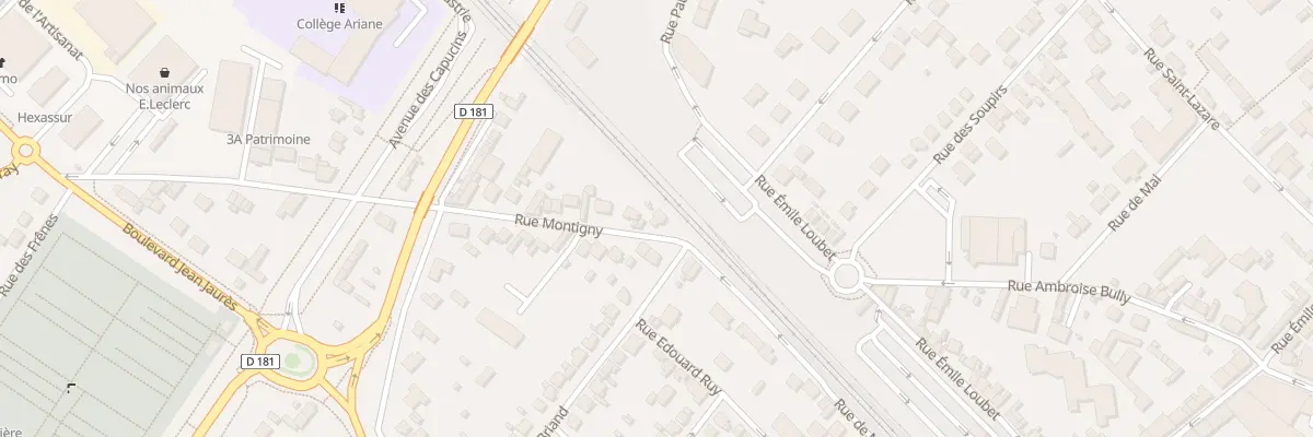 Plan du 2 Rue de Montigny à Vernon