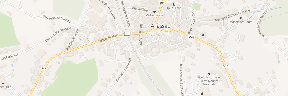 Plan du 17 Rue Porte Basse à Allassac