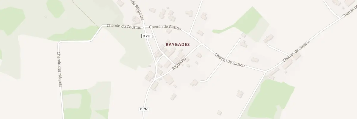 Plan du 133 Raygades à Villematier