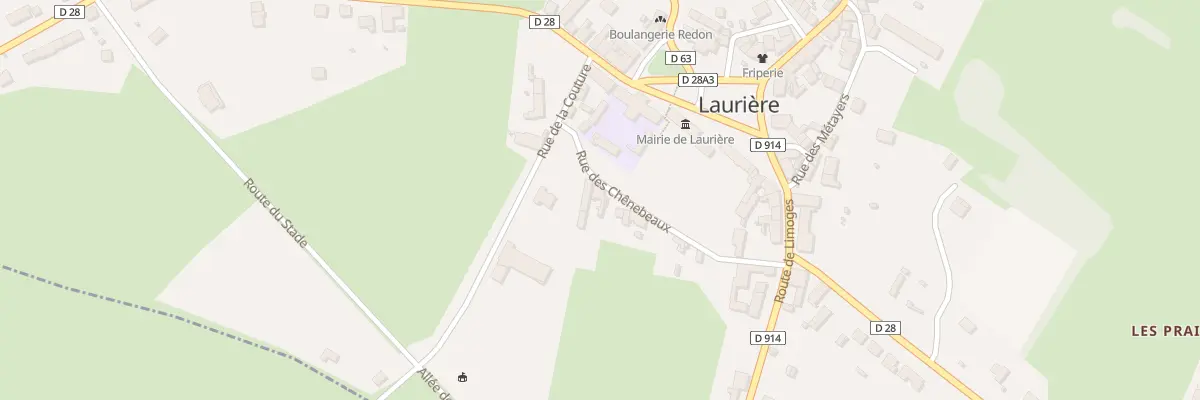 Plan du 6 Rue des Chênebeaux à Laurière