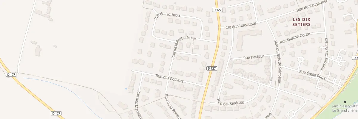 Plan du 17 Rue de la Porte de Fer à Barjouville