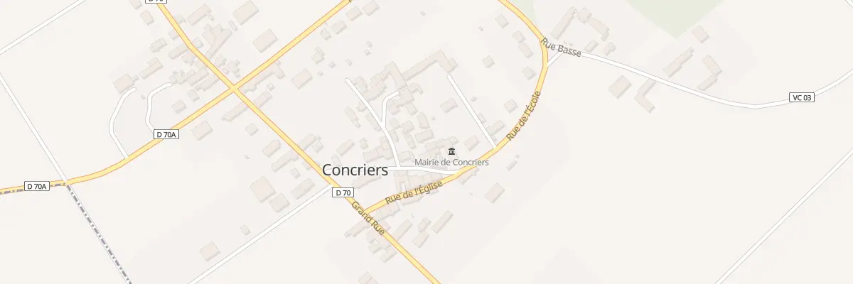 Plan du 11 Rue de l’Ecole à Concriers