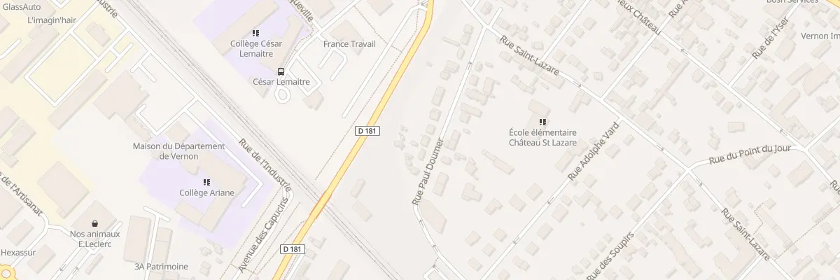 Plan du 22 Rue Paul Doumer à Vernon