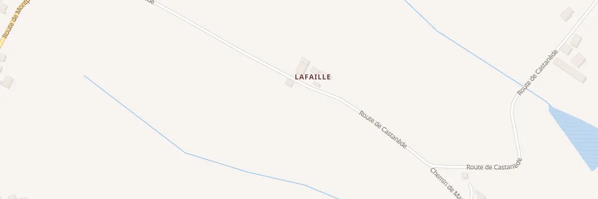 Plan du 406 Rte de Castanède à Auty