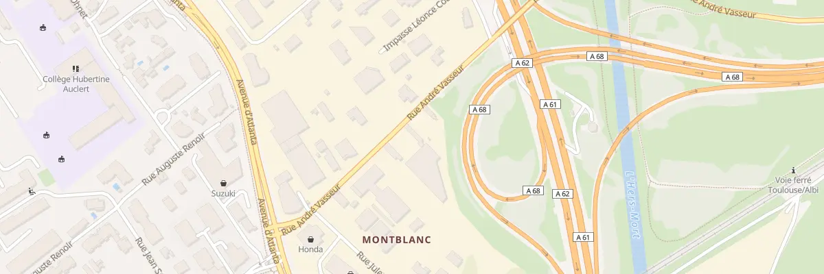 Plan du 54 Rue André Vasseur à Toulouse