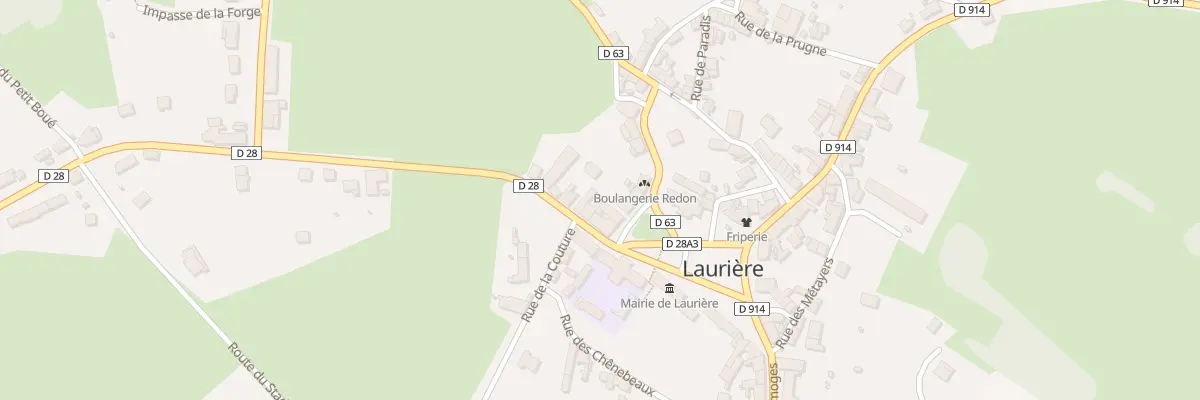 Plan du 4 Rte de Bersac à Laurière