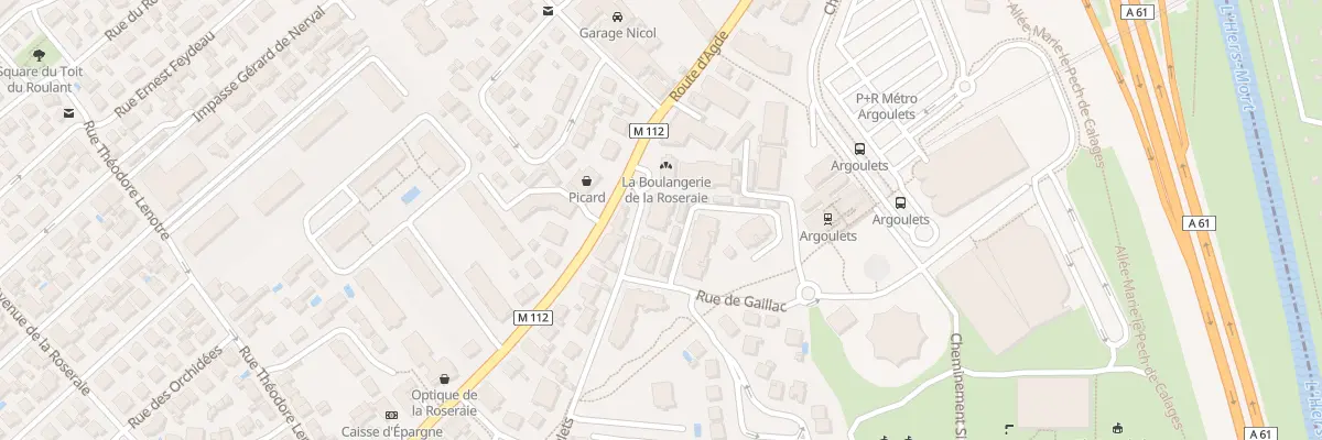 Plan du 90 Che des Argoulets à Toulouse