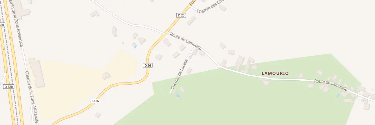 Plan du 6036F Lamourio à Montdoumerc