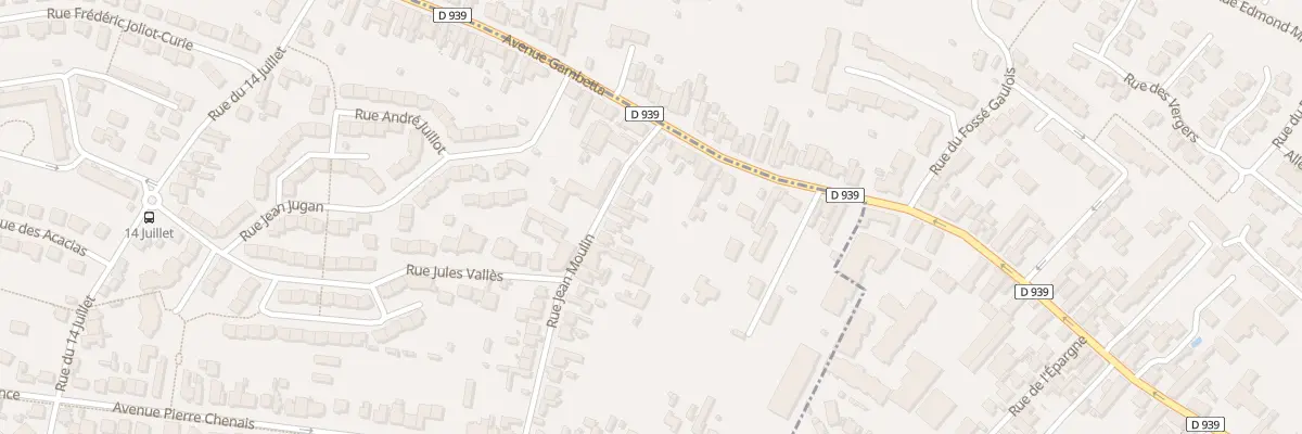 Plan du 5 Rue Jean Moulin à Mainvilliers