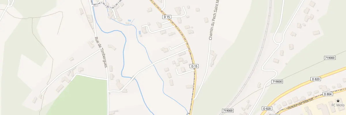 Plan du 17 Rue de Borrèze à Souillac