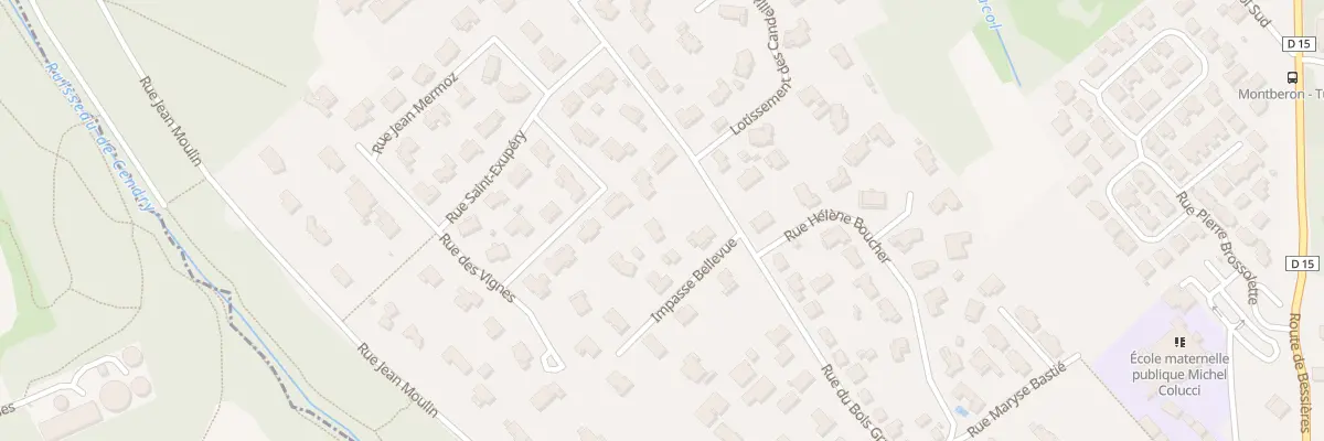 Plan du 15 Rue du Bois Grand à Montberon