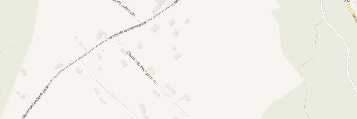 Plan du 700 Rte de la Marchande à Flaujac-Poujols