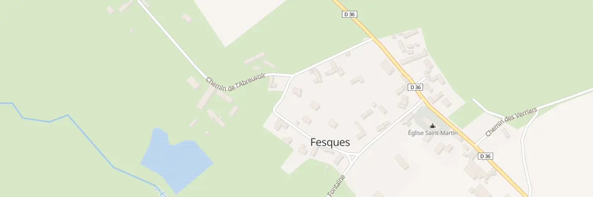 Plan du 13 Che de l’Abreuvoir à Fesques