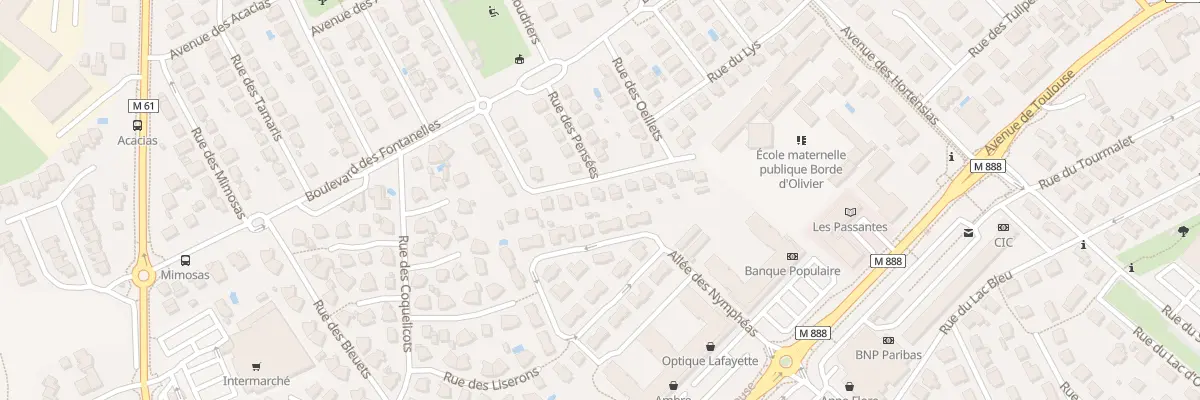 Plan du 22 Rue des Roses à L’Union