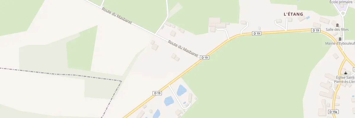 Plan du 1 Rte du Masbaret à Eybouleuf