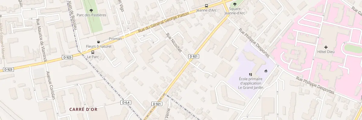 Plan du 30 Rue du Marechal Leclerc à Chartres