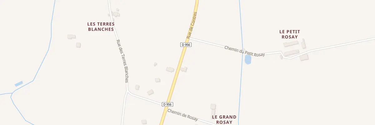 Plan du 815 Rue de Contres à Chémery