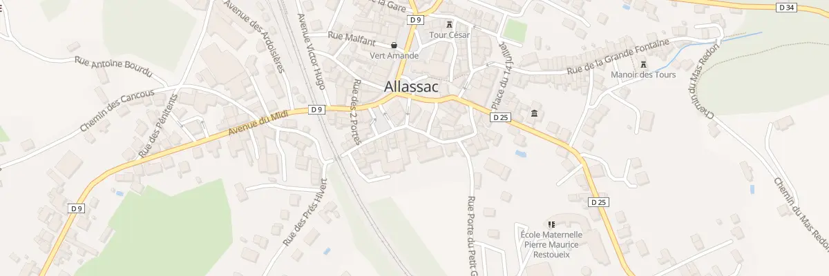 Plan du 2 Rue Du Petit Garavet à Allassac
