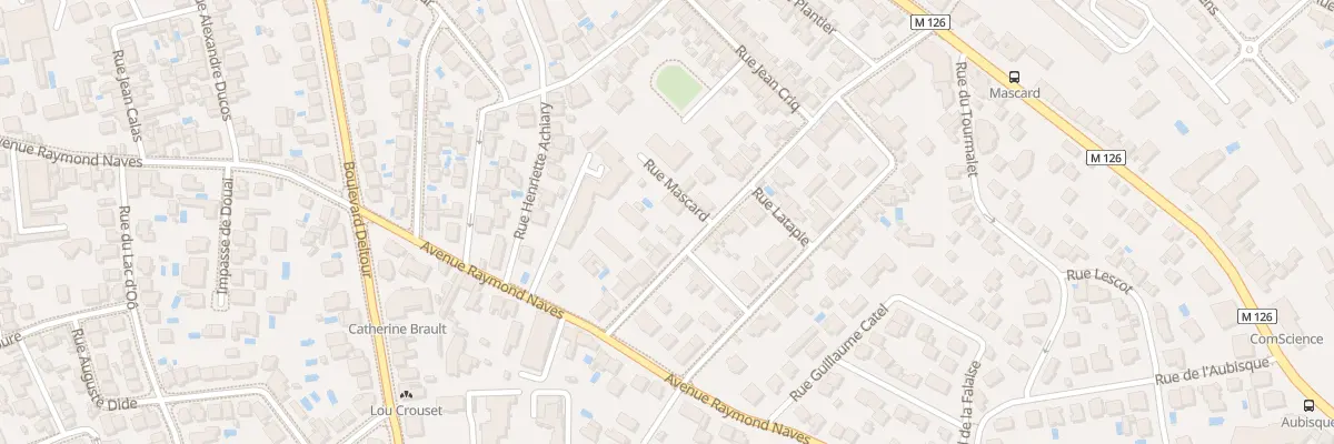 Plan du 9 Rue Mascard à Toulouse
