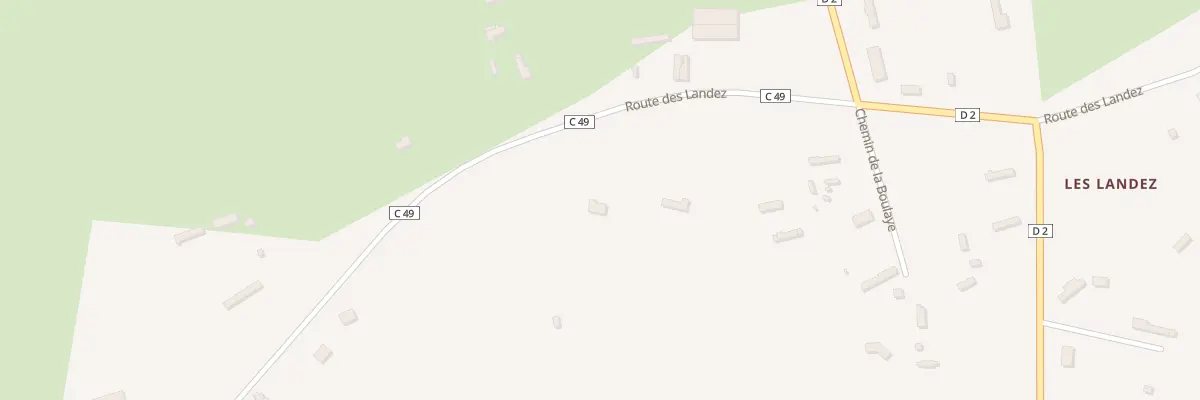 Plan du 12Q Rte des Landez au Tronquay
