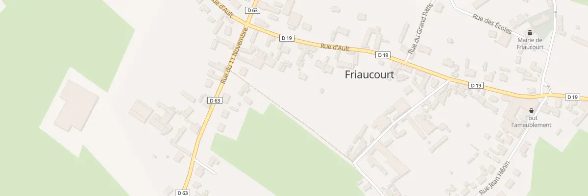 Plan du 35B Rue d’Ault à Friaucourt