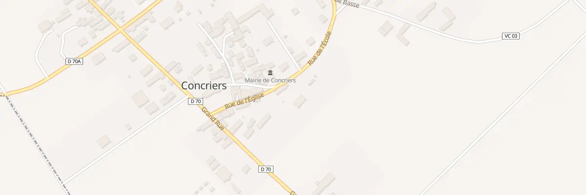 Plan du 6 Rue de l’Eglise à Concriers