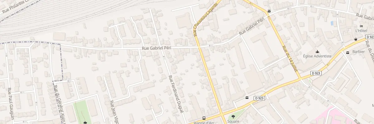 Plan du 83 Rue Gabriel Péri à Chartres
