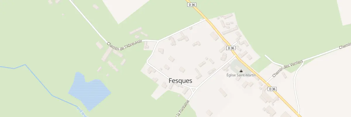 Plan du 16 Che des Oiseaux à Fesques