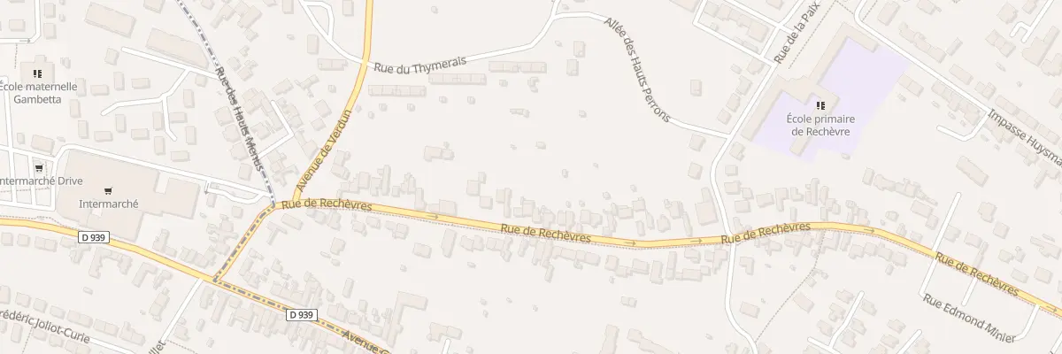 Plan du 98 Rue de Rechèvres à Chartres