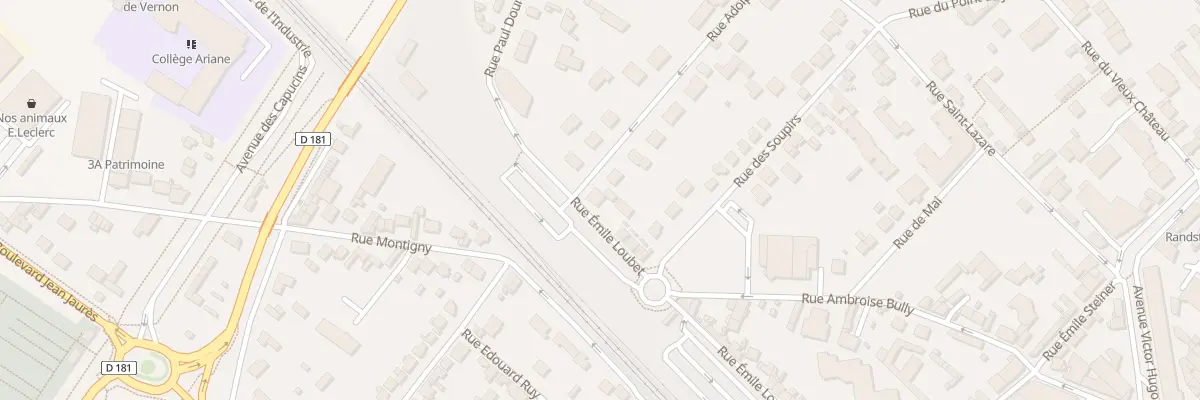Plan du 64 Rue Emile Loubet à Vernon