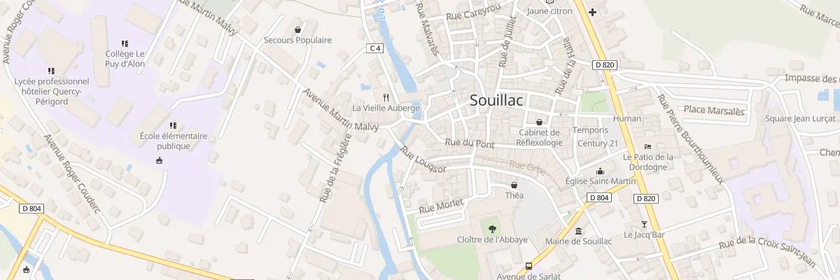 Plan du 33 Rue du Pont à Souillac