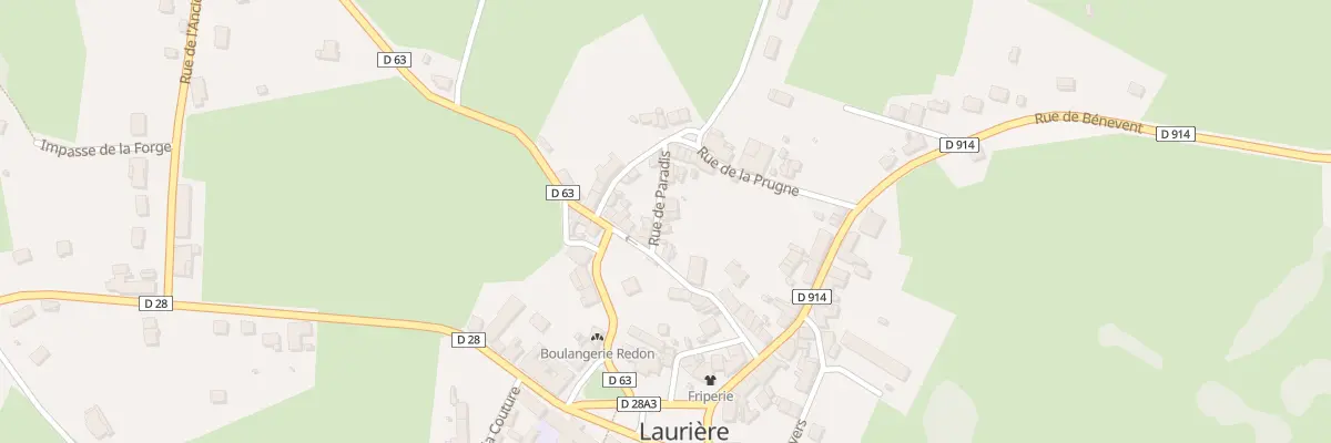 Plan du 6 Rue de Paradis à Laurière