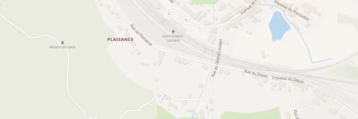 Plan du 82 Rue de Plaisance à Saint-Sulpice-Laurière