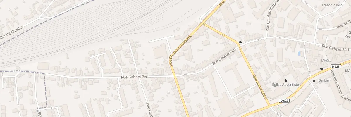 Plan du 21 Rue Chauveau-lagarde à Chartres