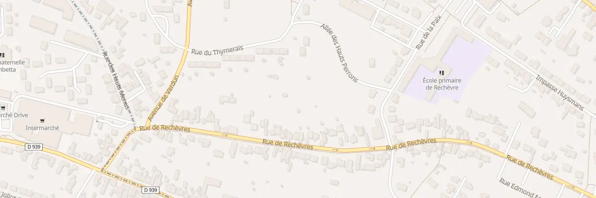 Plan du 92 Rue de Rechèvres à Chartres