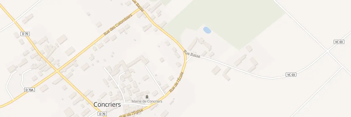 Plan du 3 Rue Basse à Concriers