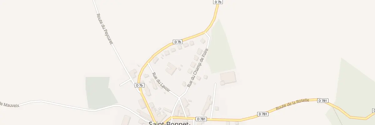 Plan du 15 Rue du Champ de Foire à Saint-Bonnet-Briance