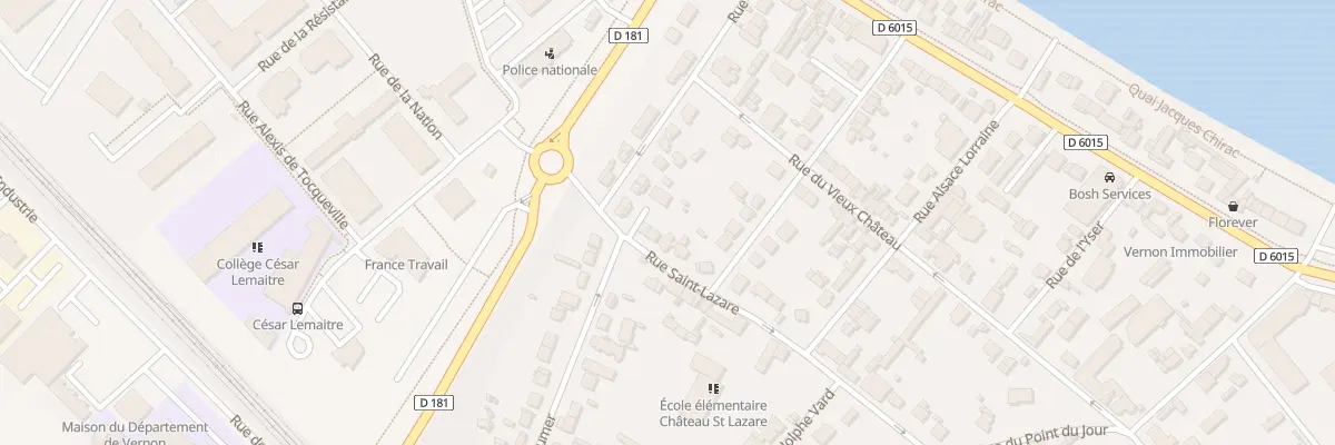 Plan du 48 Rue Saint Lazare à Vernon