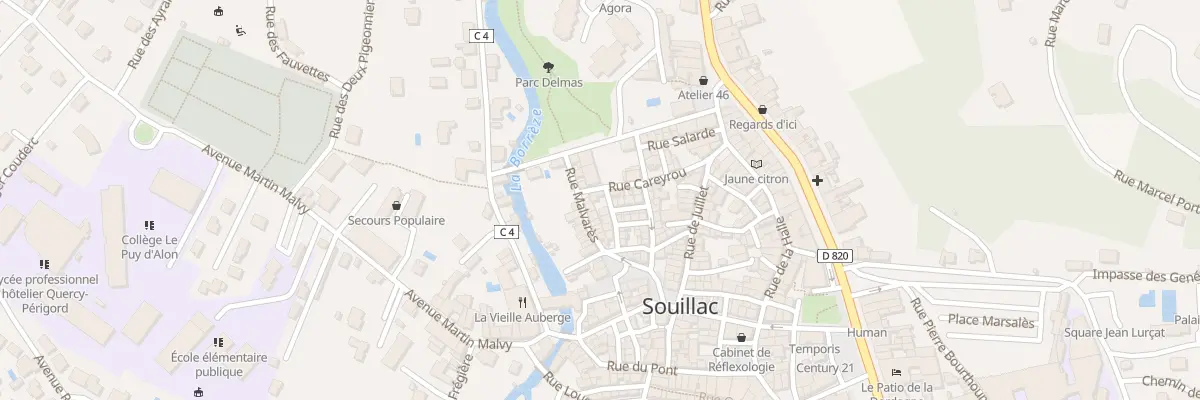 Plan du 11 Rue du Barry des Campis à Souillac