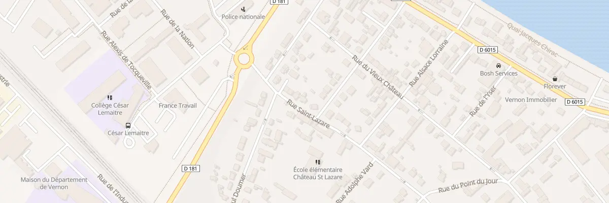 Plan du 44 Rue Saint Lazare à Vernon