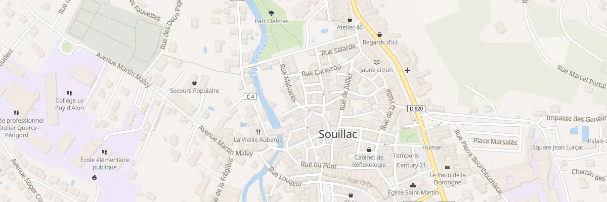 Plan du 9 Rue du Lavoir à Souillac