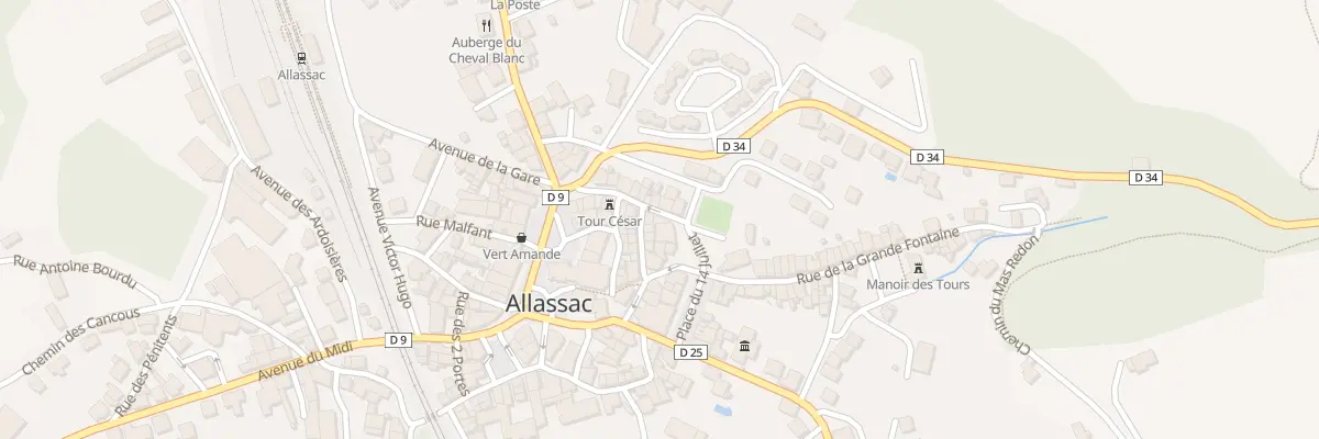 Plan du 14 Rue de la Tour Cesar à Vigeois