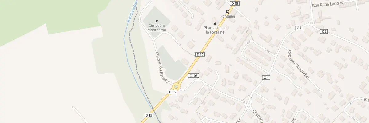 Plan du 1 Av de Cendry à Montberon